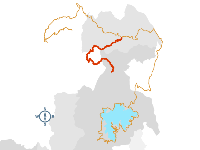 桃米派出所→金龍山自行車道